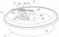 污水处理转动刮吸泥机竹节犁耙系统